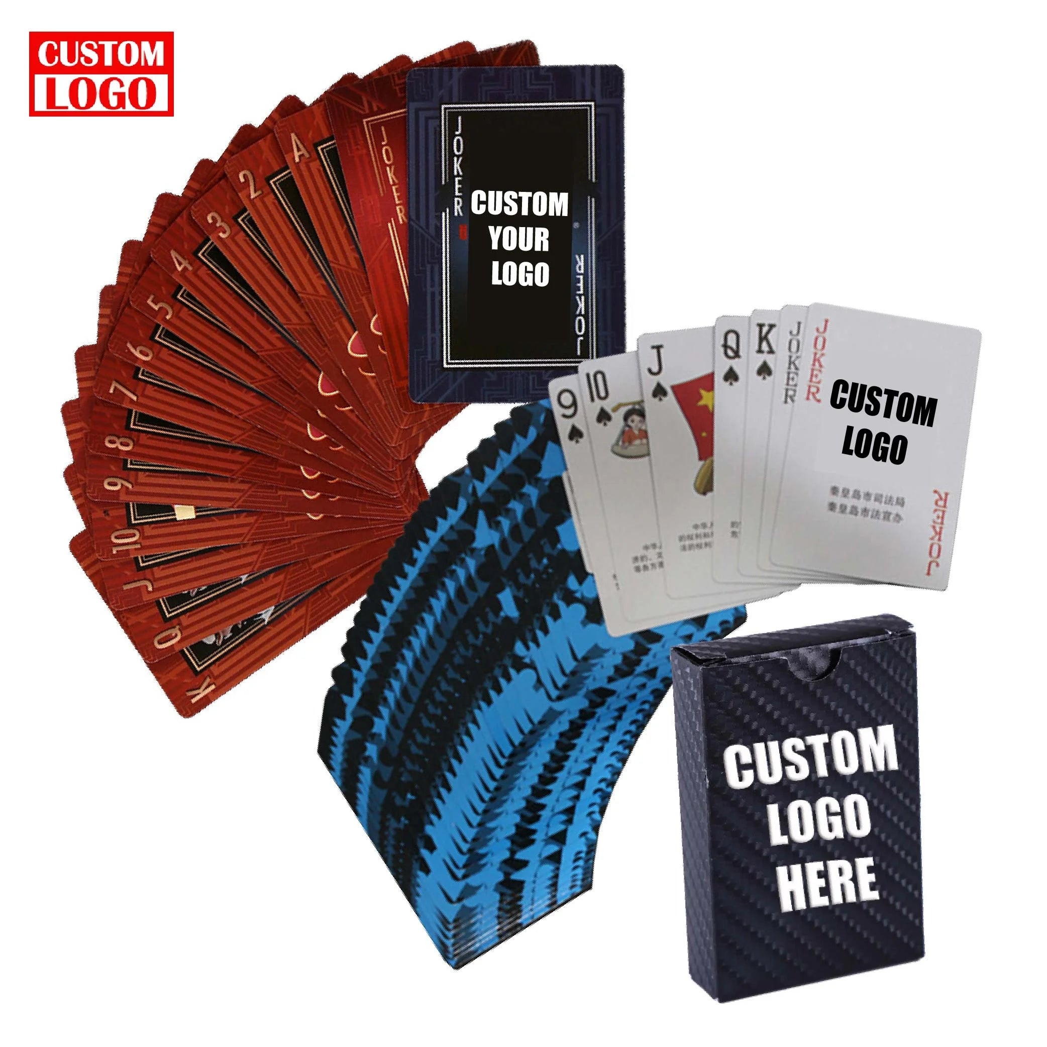 Personalize Poker Cards Custom Printing Playing Poker Cards Black Playing Cards