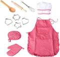 Kids Cooking & Baking Set with Silicone Apron & Hat for Making Desserts Cupcakes Cake Tools Decor OEM/ODM Welcome for Boys Girls