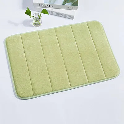 Memory Foam Bath Mat Non Slip Absorbent Super Cozy Velvet Bathroom Rug Carpet
