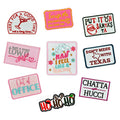 Hot Sell Iron on Embroidery Christmas Teacher Day Patch for Clothes Hat Bag Decoration