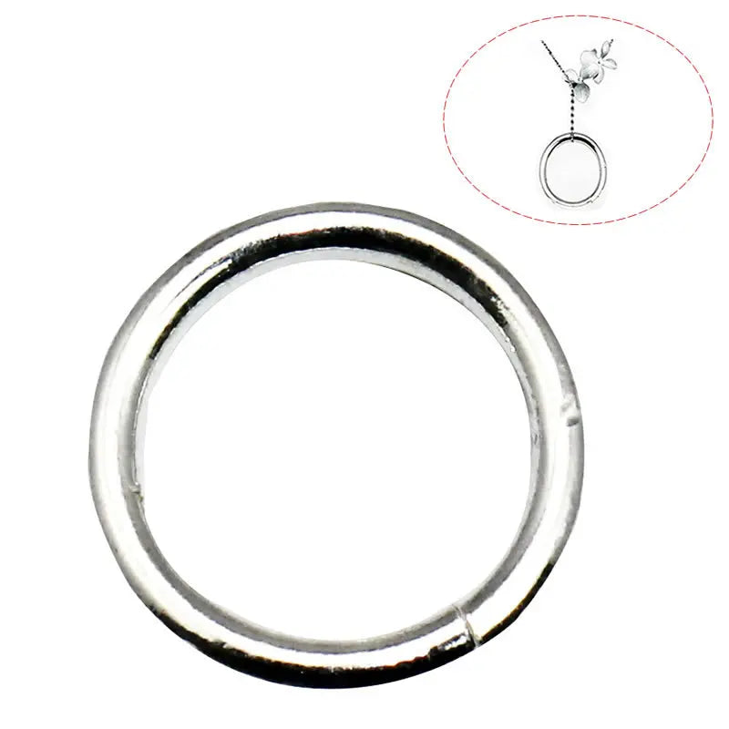 Beadsnice ID30924 New 925 Sterling Pendants Necklace Finding Donut-shaped 12x12mm Sold by PC Latest Charm Pendant Silver