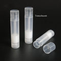 Custom Color Plastic Container Lip Balm Tube Transparent Wholesale 5g Cosmetic Lipstick Tubes Screen Printing Transparent