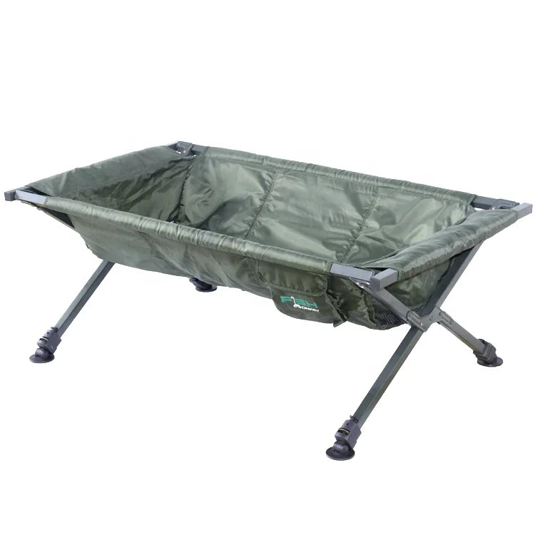 Oxford Fabric and Steel Pipe 120cm Length Adjustable Leg Folding Carp Fishing Equipment Carp Cradle