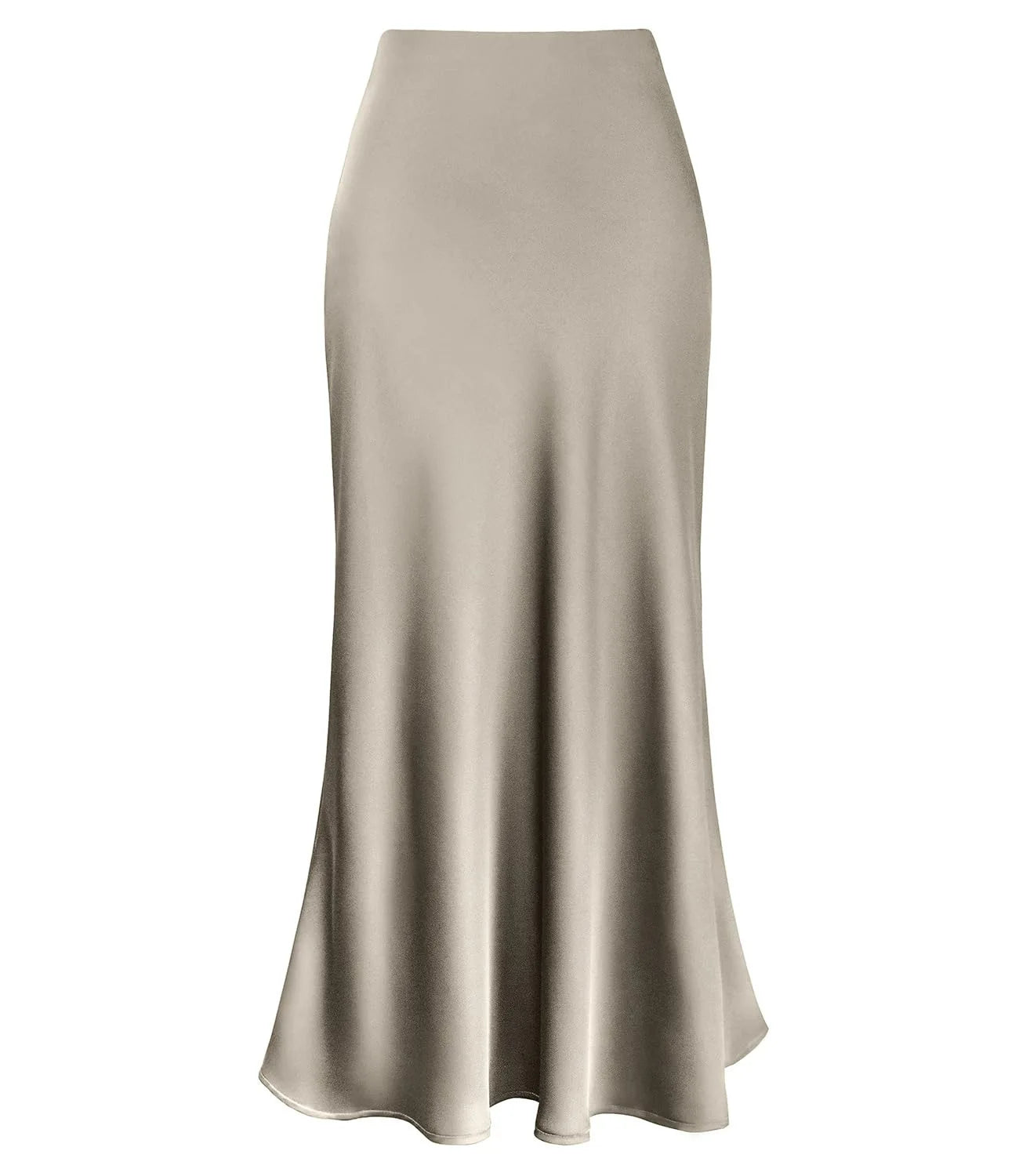 2025 Spring and Summer Women Skirt Gentle Temperament Silky Texture Vertical High Waist Fishtail Ladies Skirt