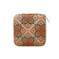 Fashion Charm Bracelets Multi-functional Exquisite Storage Portable Eco-friendly Leather Retro Printed Square Women's Diamond