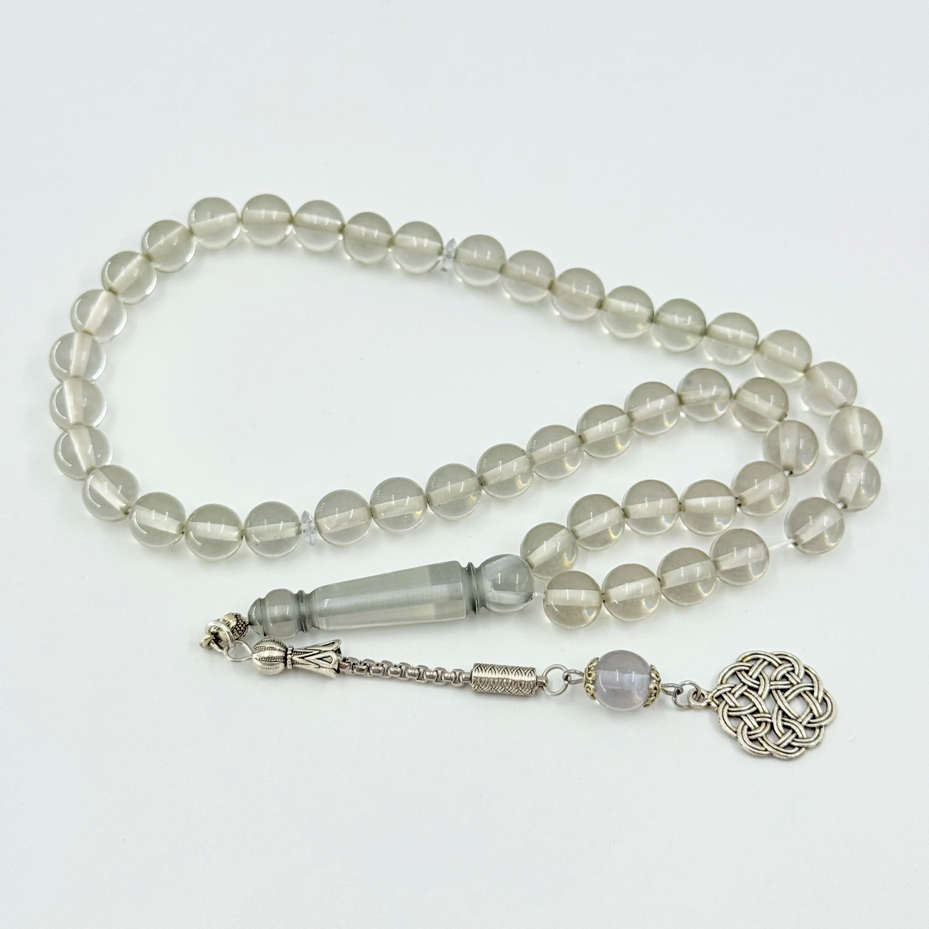 Muslim Prayer Beads Imam Kaaba Bracelet Resin Beads 10mm 45 Beads Tisbiha Praising Allah Misbaha Tashbi Islamic Rosary
