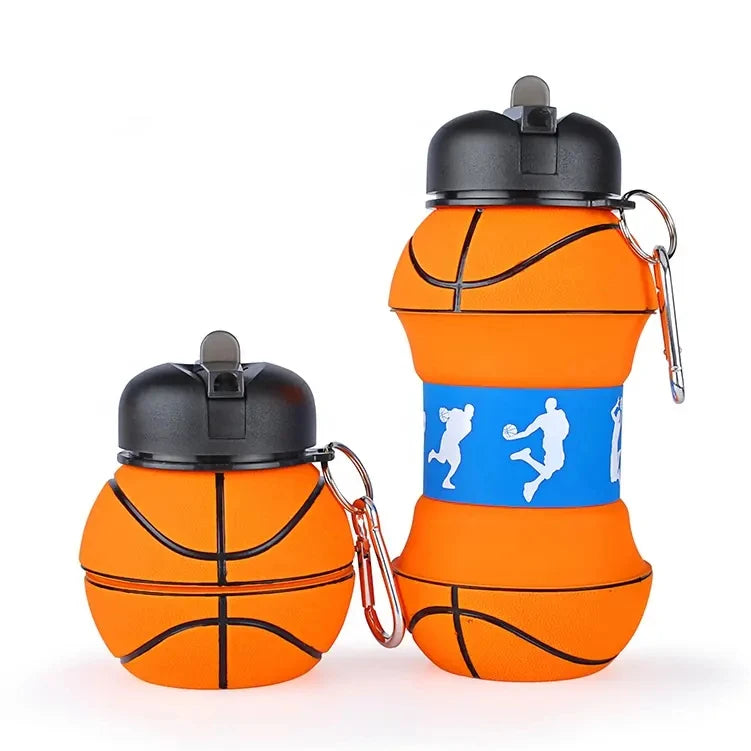 550ml Drinking Silicone Foldable Sports Collapsible Water Bottle Bpa Free