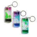 Free Sample Factory Wholesale Acrylic Liquid Bubble Motion Timer Keychain Liquid Sensory Motion Timer Keyring MegaBDM