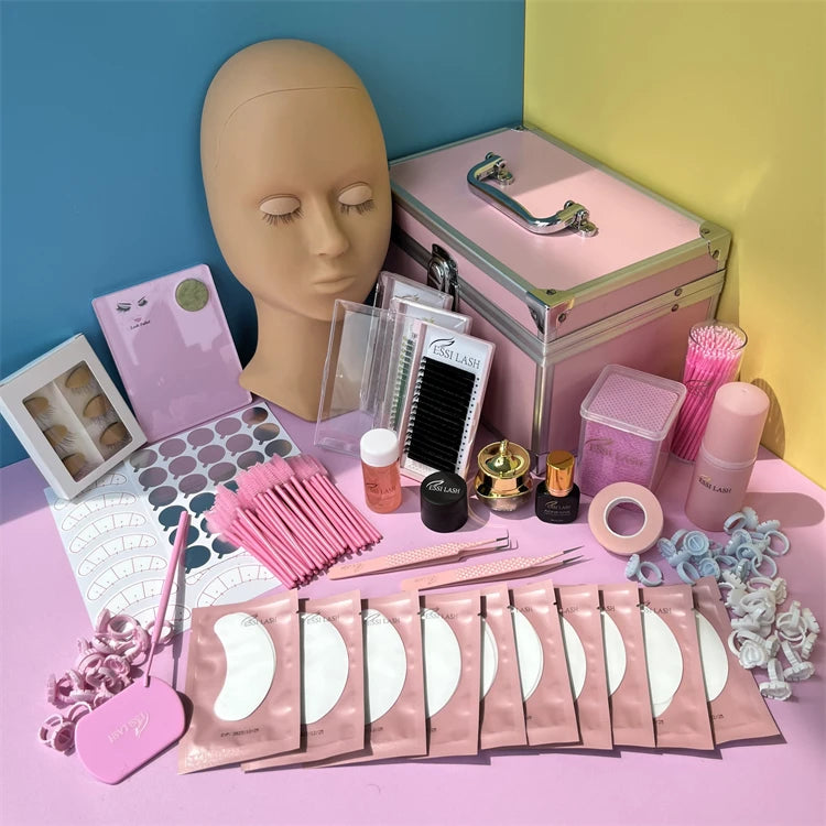 Top London Pro Vendors Lash Tool Foldable Mirror Private Label Eyelash Extension Lash Kit Lash Extension Supplies