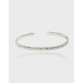 3.5mm Width 925 Sterling Silver Irregular Concave Convex Cuff Bangles for Women Party  Fine Jewelry