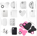 Makeup Mixing Palette Stainless Steel Metal Mixing Tray with Spatula Artist Tool for Mixing Foundation Nail-Art