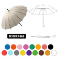 High Density Fabric Auto Open Business Semi-Automatic Golf Long Handle Adverse Weather Umbrella