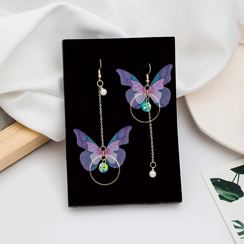 2023 Women's Elegant Crystal Hanging Drop Earrings with Long Tassel Fashion Jewelry Party Gift for Women