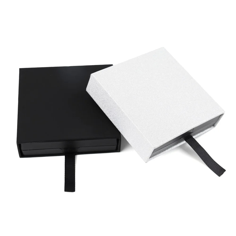Recycled Wholesale Stock Cheap Price Luxury Black Jewelry Gift Box Custom logo Packaging