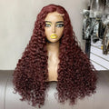 One Donore Raw Hair WigPerruque Humain HairSDD 26 Inch Piano Color Luxury Curl 5 by 5 Lace Closure Wigs for Girl