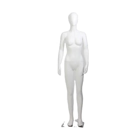Female Mannequin Torso White Fiberglass Clothing Store Stand Full Body Window Display Props