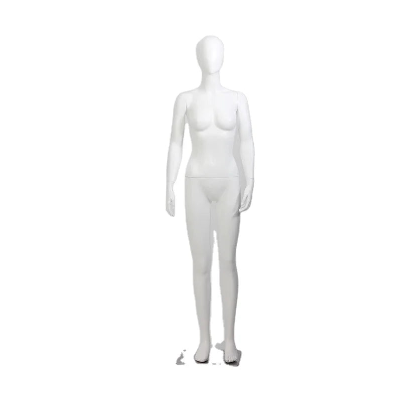 Female Mannequin Torso White Fiberglass Clothing Store Stand Full Body Window Display Props