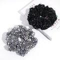 SongMay New Fashion Velvet Sequin Fabric Elastic Hair Tie Oversize American Glitter Ponytail Scrunchies