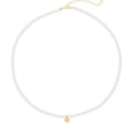 Fashion Jewelry Necklace Set 925 Sterling Silver Pendant Necklace Pearl Heart 18K Gold Plated Necklaces Women