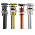Bathroom Vessel Sink Drain Stopper Push Pop up Drain