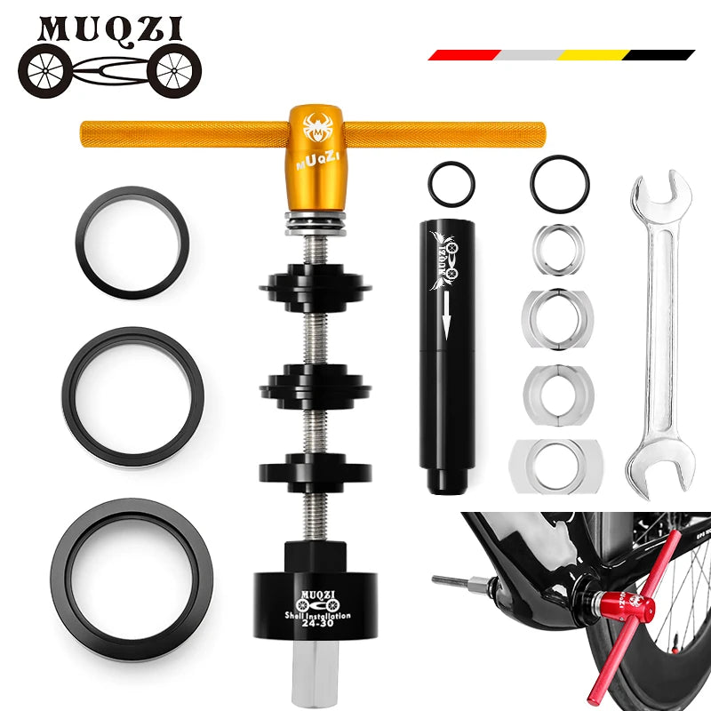 MUQZI MTB Road Bike Bicycle Bottom Bracket Installation Tool Disassembly Tool Multifunctional Press Fit BB Repair Kit Set
