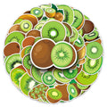 50pcs Kiwi Fruit Doodle PVC Waterproof Graffiti Animal Sticker Packs for Kids Refrigerator Laptop Luggage Noteboo
