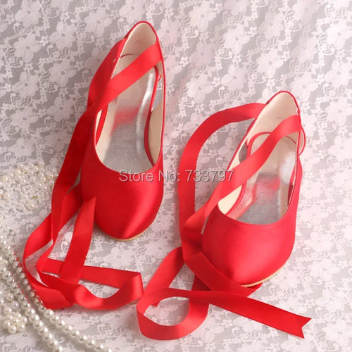 (23 Colors) Lady Flat Closed Shoes with Ribbon