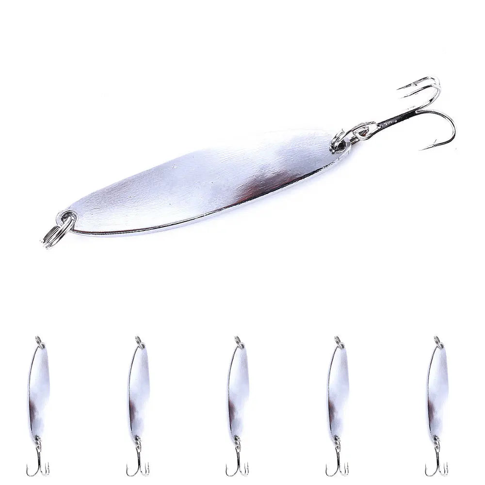 5CM 7.1G Pesca Metal Fishing Lure Hard Spinner Fishing Lures Spoon Lures Treble Hook Tackle