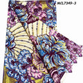 Mikemaycall Ankara Real Wax Prints Fabric African Fabrics Wax Super Glitter Grand Wax Lace