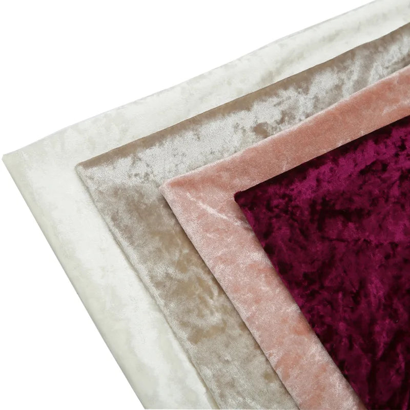 Top Selling Warp Knitted Polyester Spandex Stretch Crystal Velvet Fabric Breathable Stylish for Clothing Home Textiles Toys