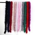 Wholesale 40 Grams Pink Blue Yellow Fluffy Heavy Weight Turkey Marabou Feather Boa for Dress Shoe Decoration