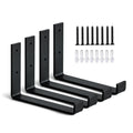 Shelf Brackets DIY Industrial Decorative L Shape Bracket Wall Mounted Floating Shelf Holders Heavy Duty Floating Shelf Bracket