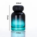 Empty Gradient Color Glass Fragrance Glass Bottle 100Ml Container Round Packaging Unique Perfume Bottle