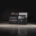 NICOCABINET Hot Sale Free-Welding BBQ Grill Modern Stainless Steel Villa Outdoor Kitchen Cabinets Granite Sink Gas Grill