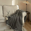 Nordic Simple and High-end Striped Knitted Sofa air Conditioning Bed  Office Cover  Knitted Blanket