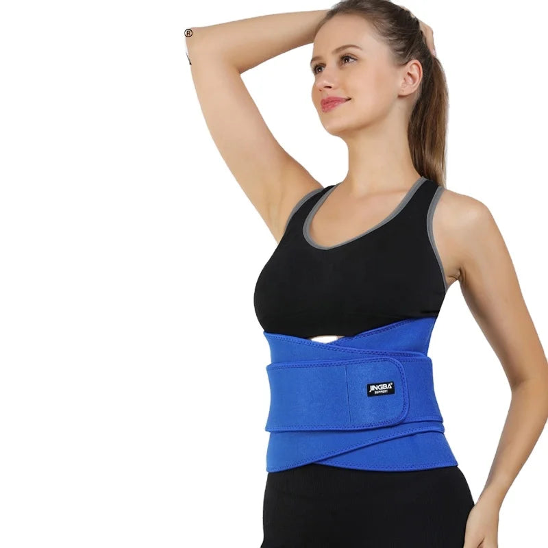 JINGBA Customizable Neoprene Waist Brace Belt Comfortable Adjustable Waist Support for Running Basketball-Manufacturer Direct