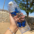 NEW Promotional 500ml PS Plastic Milk Carton Water Bottle Square Drinking Juice Milk Water Bottle with Wide Mouth Lid