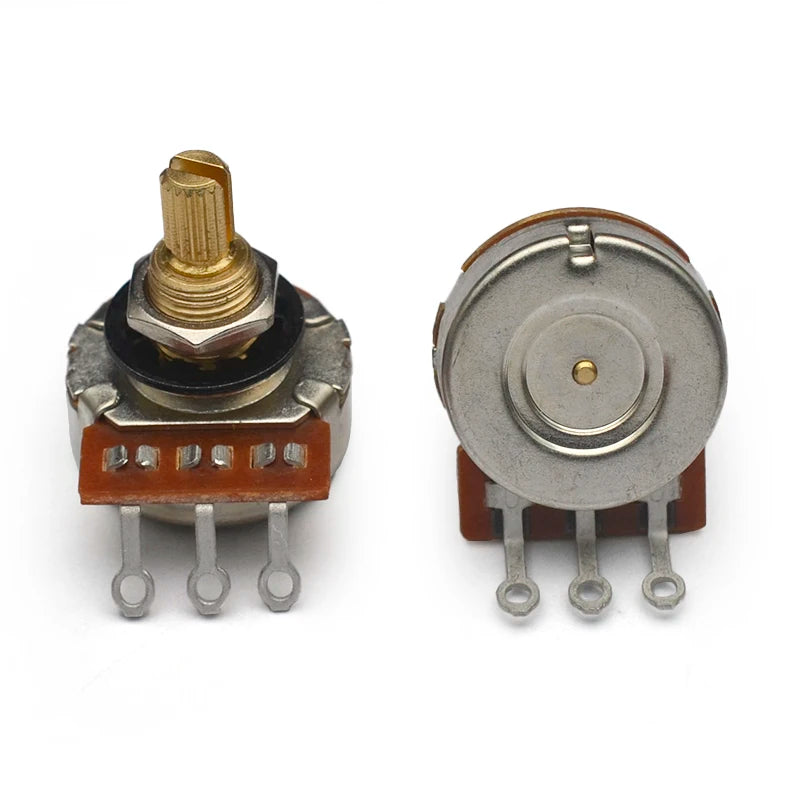500K Guitar Pots 19mm Long Split Shaft Guitar Potentiometer A500K/B500K Volume/Tone Potentiometer for Electric Guitar
