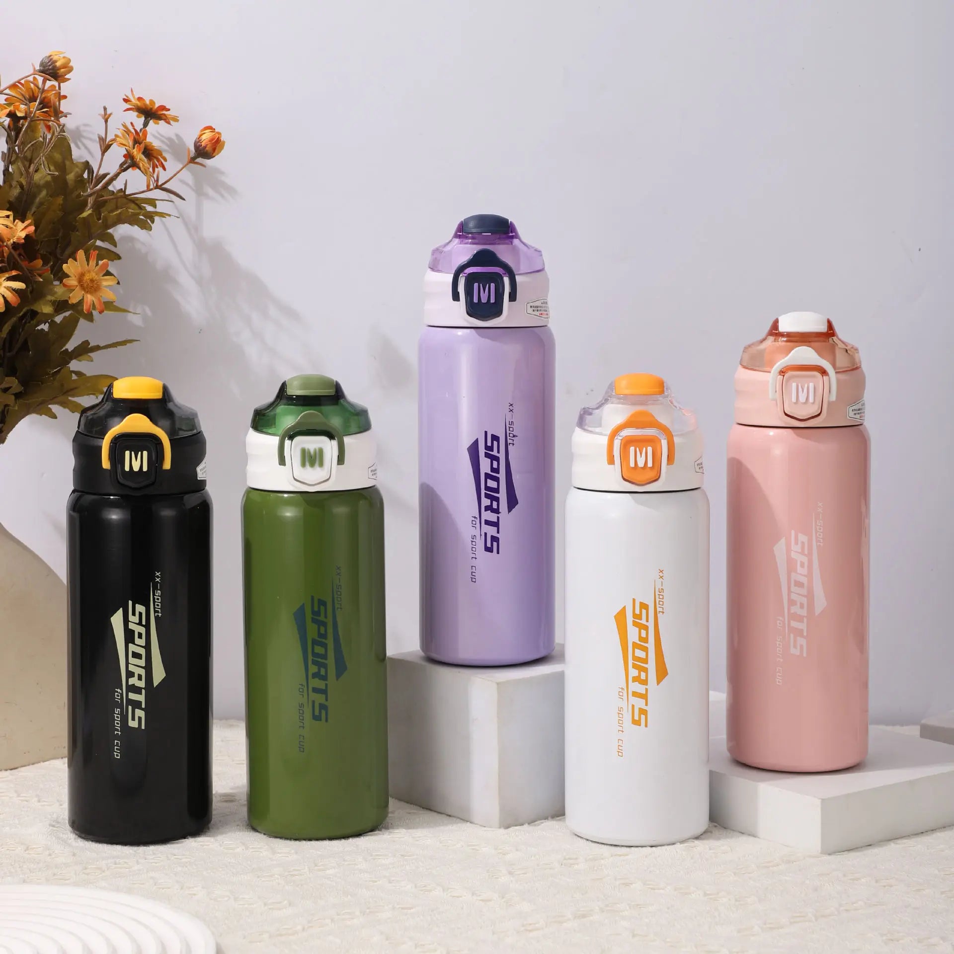 Factory Wholesale 600ml Stainless Steel Water Bottle Vacuum Insulated Water Bottle Flask Sport Water Bottle for Home