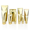 10g~200g Squeeze Tubes Shiny Gold Empty Facial Cleanser Skincare Lotion Cream Packaging Plastic Soft Squeezing Bottles