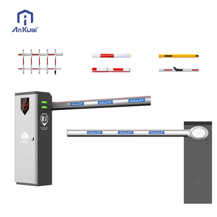 ANKUAI High-End Servo Access Road Barrier Gate DC 1.8s Boom Gates Left Right Changeable Adjustable Speed Parking Barriers