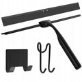 Aluminum Handle Shower Screen Squeegee with Cleaning Blade Wiper and Hanger Hook for Bathroom Window Glass Car Use