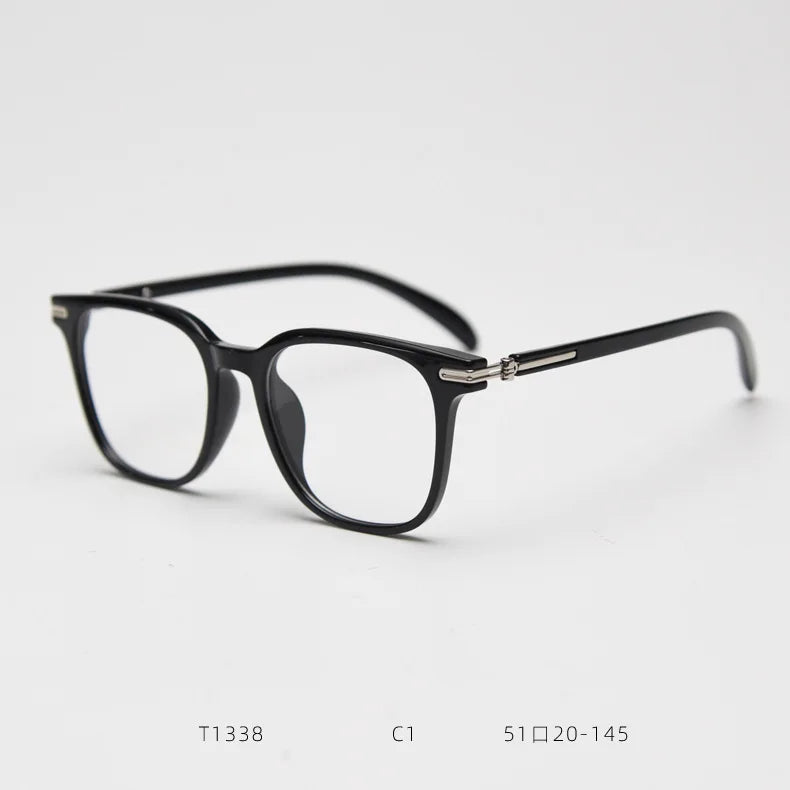 Super Light TR90 Eyeglasses Frame Unisex Glasses Computer Rice Nail Square Eyewear for Men and Women