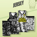 Basketball Sets Sublimation Digital Printed Team Name Number Logo Jerseys Shorts Uniforms Street Style Training Tracksuits Male