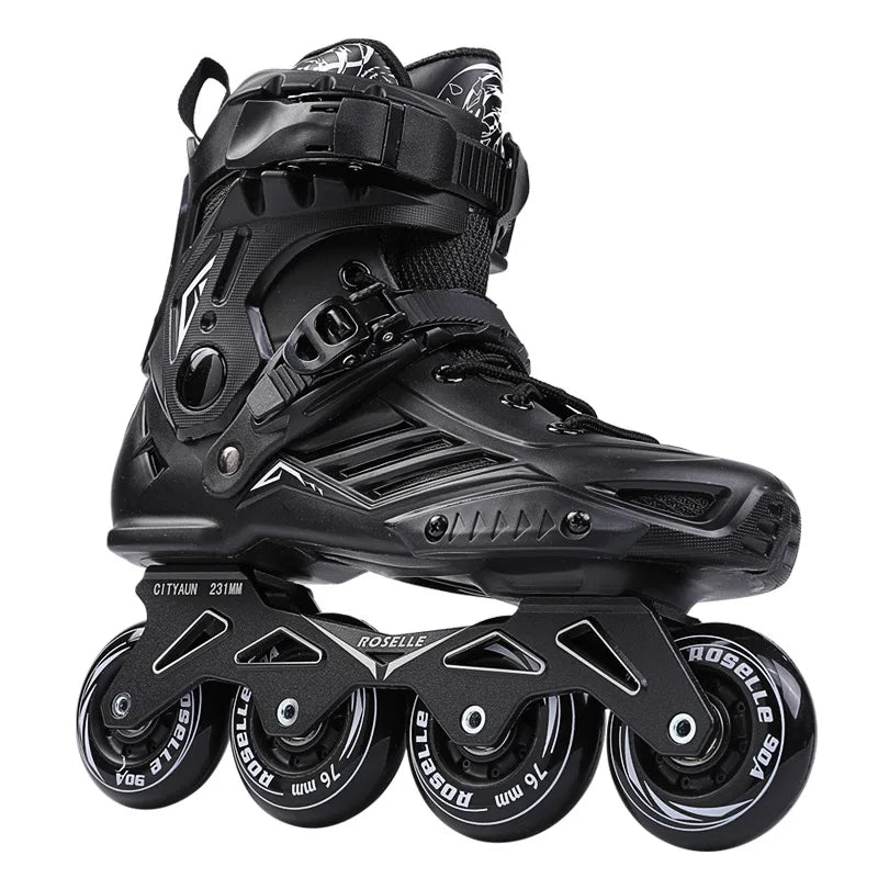 EACH Inline Skates Roller Professional Slalom Speed Adult Roller Skates 4 Wheels Roller Skate Shoes for Adults