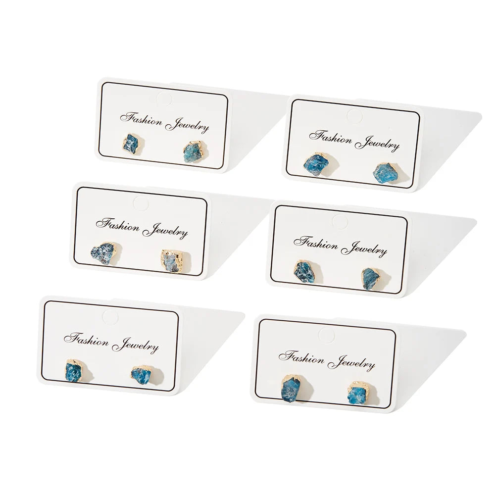 STOCK Irregular Crystal Stone Dangle Earring Trendy Jewelry Mineral Crystal Natural Stone Earrings Raw Druzy Earrings
