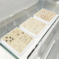 Luxury Diamond Crystal Microfiber Jewelry Organizer Display Stand Necklace Ring Display Set for Jewelry showcase Cabinet