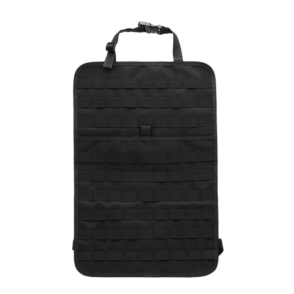 Tactical MOLLE Seat Organizer Heavy Duty Seat Cover for Outdoor Tools & Auto Accessories Universal Fit for SUV/Truck