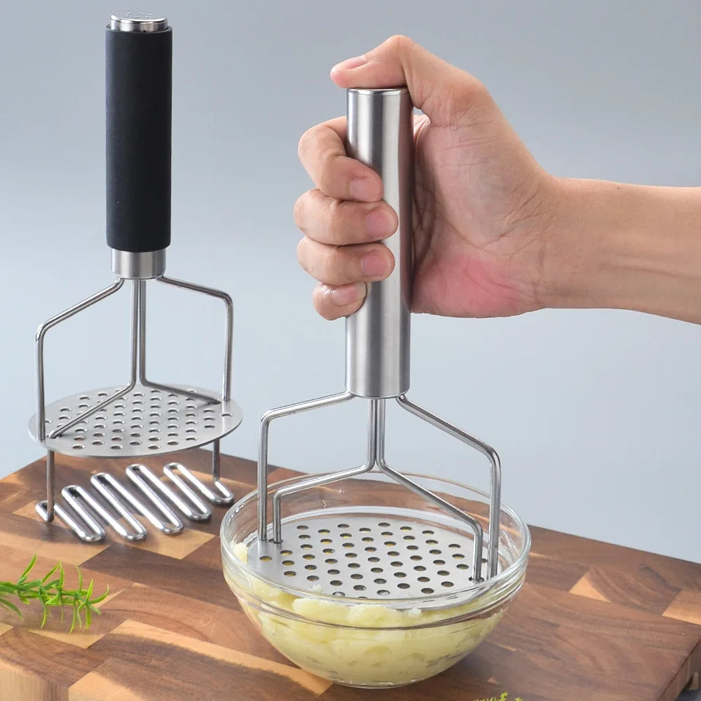 Wholesale Modern Multifunctional Stainless Steel Potato Press Ricer Metal Meat Masher Fruit Vegetable Tools for Kitchen Use
