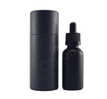 Guangzhou 5ml to 100ml Frosted Black Serum Glass Dropper Bottles with Paper Cardboard Tube Boxed Cosmetic Packaging